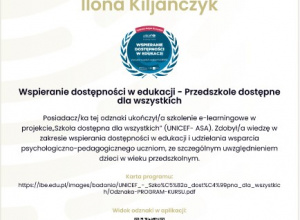 Specjaliści z certyfikatem UNICEF – lepsza współpraca z rodzicami