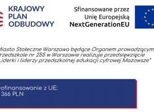 Udział w projekcie "Liderki i Liderzy przedszkolnej edukacji cyfrowej Mazowsze"